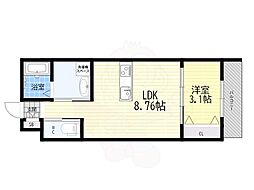 GAZELLE NOAH尼崎次屋 1LDKの間取図画像