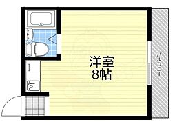 サングリタ塚口 ワンルームの間取図画像