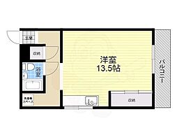 マンション和光 ワンルームの間取図画像