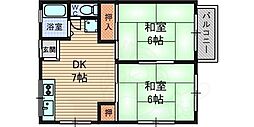 小川ハイツ1 2階/-