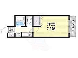 ピッコロマトバ 1Kの間取図画像