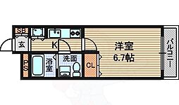 アンシャンテ・カーロ 1Kの間取図画像