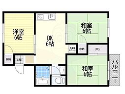 パークサイドプラザ 3DKの間取図画像