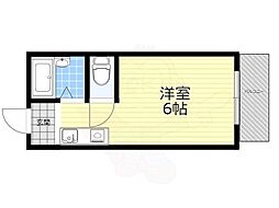 ダイバーシティムコガワ ワンルームの間取図画像