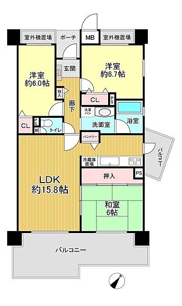 間取りを拡大表示