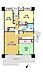 間取り：3LDK、価格1180万円、専有面積75.06m2、バルコニー面積18.91m2 