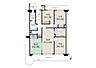 間取り：4LDK、価格1290万円、専有面積82.7m2、バルコニー面積18.72m2