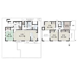 近鉄京都線 新祝園駅 バス8分 精華台五丁目下車 徒歩33分 4LDKの間取り