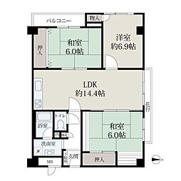 間取図画像 3LDK