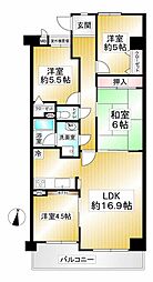 ドムール南生駒 4LDKの間取図画像
