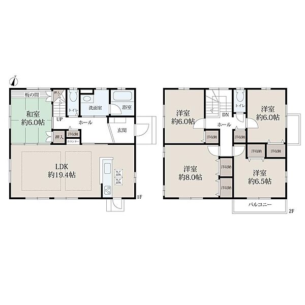 2500万円、5LDK、土地面積176.07m2、建物面積128.24m2