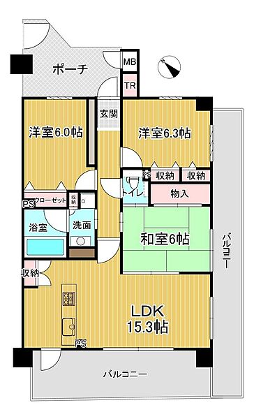 間取り：329000130350
