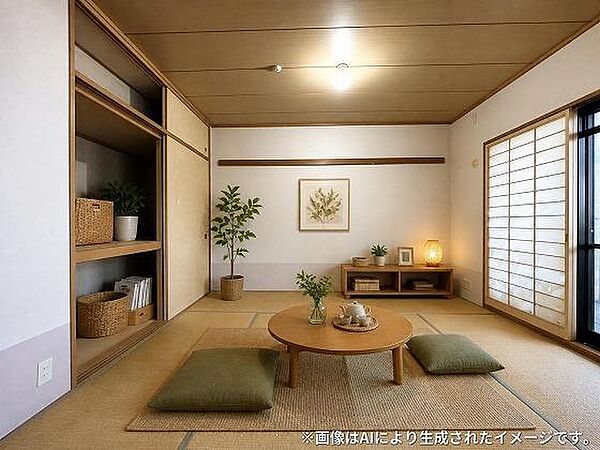 6畳の和室※画像はAIにより生成されたイメージです。