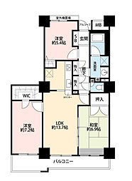 ウイング・ビュー 3LDKの間取図画像
