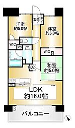 エスリード南草津 3LDKの間取り