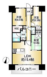 大阪ベイレジデンス 3LDKの間取図画像