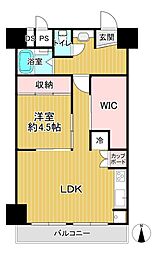 プレジデント今里 1SLDKの間取図画像