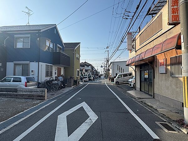 現地南側道路
