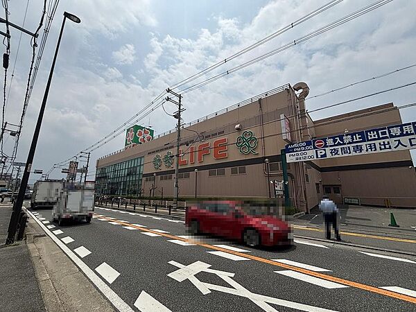 ライフ志紀店　約240m