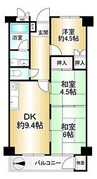 間取図画像 3DK