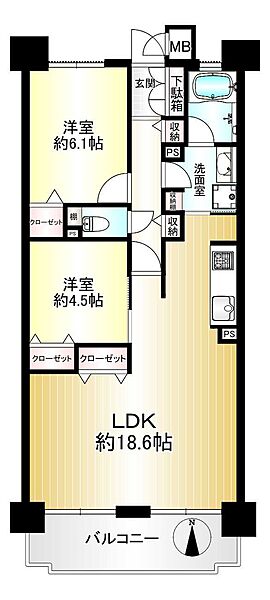 間取りを拡大表示