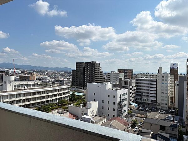 最上階11階部分から見える眺望は良好です。