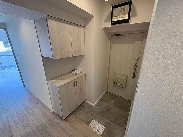 玄関写真カウンター付きのシューズボックスです。