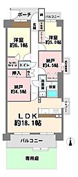 ステイツ苦楽園ガーデンヒルズ 2SLDKの間取図画像