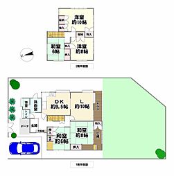 神鉄公園都市線 フラワータウン駅 徒歩15分 5LDKの間取り