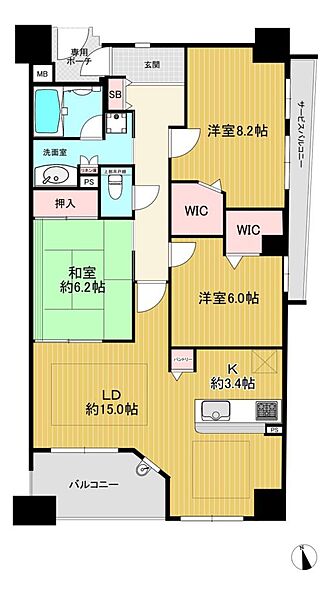 間取り：328000686385