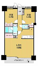 クラウンハイム尼崎昭和通 2LDKの間取図画像