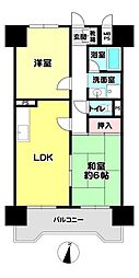 深江67番館 2LDKの間取図画像