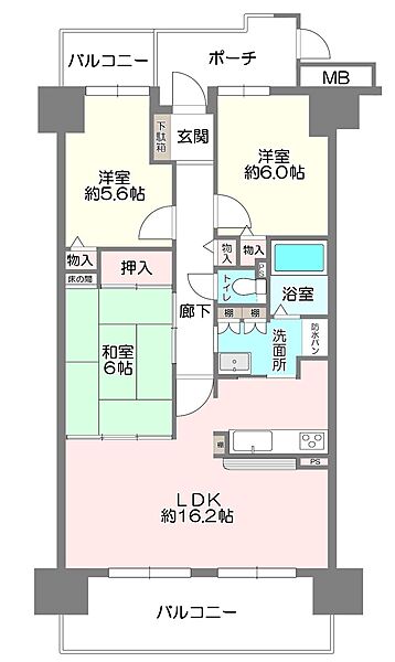 間取りを拡大表示