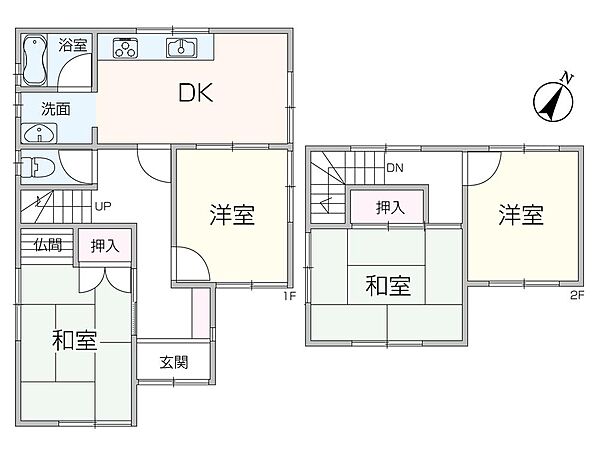 730万円、4DK、土地面積142.1m2、建物面積79.9m2