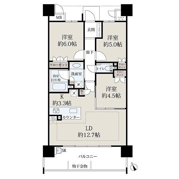 間取りを拡大表示