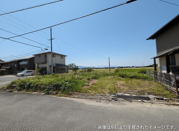 広がる青空と豊かな緑が心地よい、開放感あふれる土地。夢のマイホームを叶える、理想の立地です。