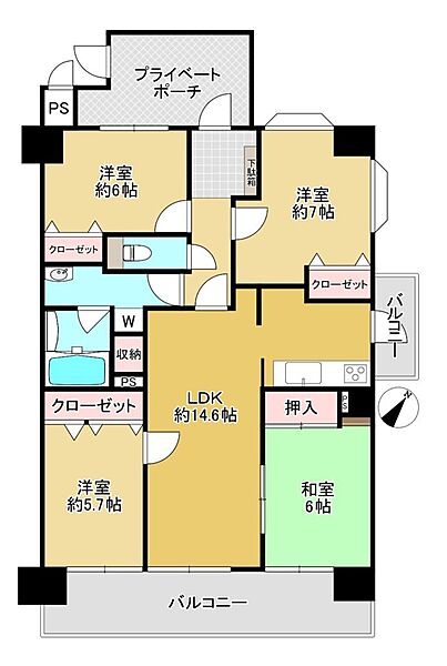 間取り：334000273696