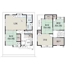 JR可部線 下祇園駅 徒歩10分 4LDKの間取り