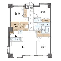 ベルウィング高陽35 3LDKの間取図画像