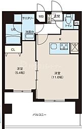 京成押上線 八広駅 徒歩9分の賃貸マンション 6階1LDKの間取り