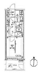 都営新宿線 森下駅 徒歩8分の賃貸マンション 1階1Kの間取り