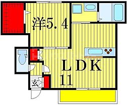 京成押上線 京成立石駅 徒歩22分の賃貸マンション 1階1LDKの間取り