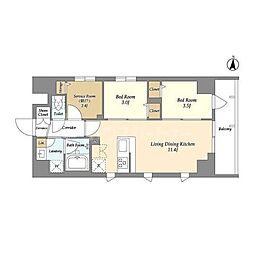 間取図画像 2SLDK