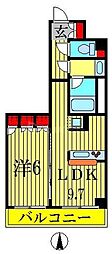エスティメゾン錦糸町2 1LDKの間取図画像
