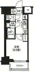 ルフレプレミアム新小岩 1Kの間取図画像