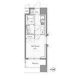 フィットエル森下 1Kの間取図画像