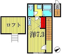 SkyResidence向島 ワンルームの間取図画像