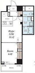 石見ビル 1LDKの間取図画像