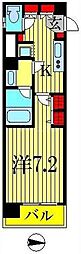 COMFORIA錦糸町 1Kの間取図画像