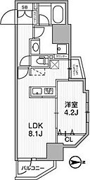 レクシード新御徒町 1LDKの間取図画像